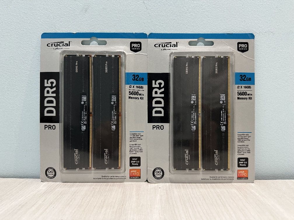 DDR5 RAM 6000Mhz 32GB(16×2) Crucial pro