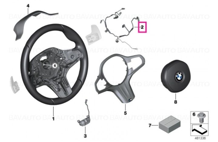 Cablaj motoraș vibrații volan M  BMW 5 g30 7 g11 8 g14 x3 g01 x5 g05