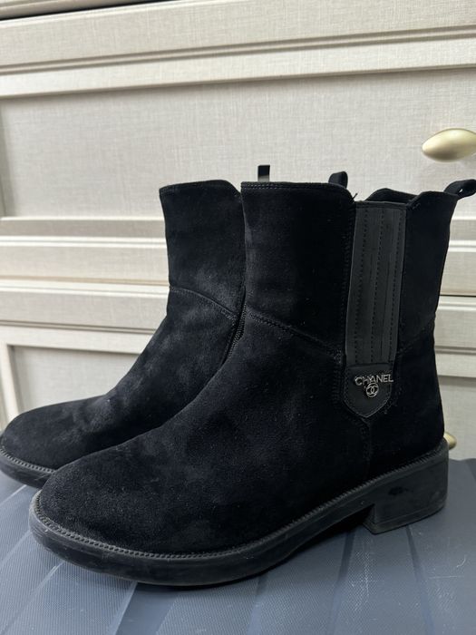 Замш сапоги продаю