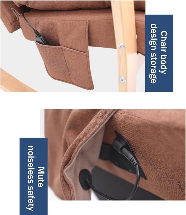 Модерен люлеещ се стол с отопление и масаж