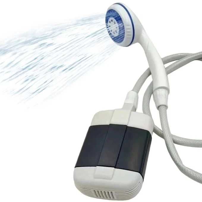 Dus portabil de camping cu robinet incorporat, USB