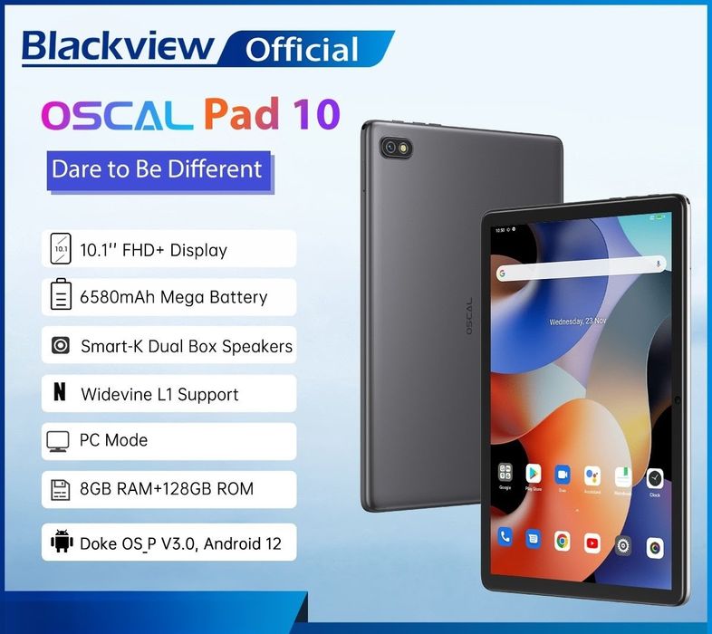Tableta Blackview 8/128GB noua. Sim 4G Ecran 10" FullHD