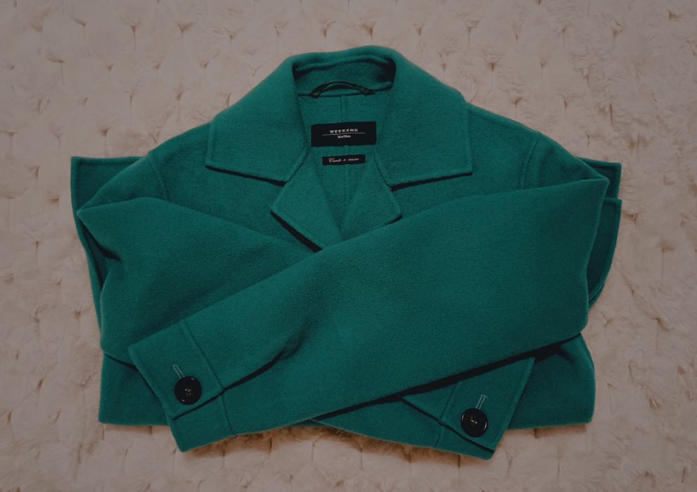 Palton Max Mara Verde Turqoaz