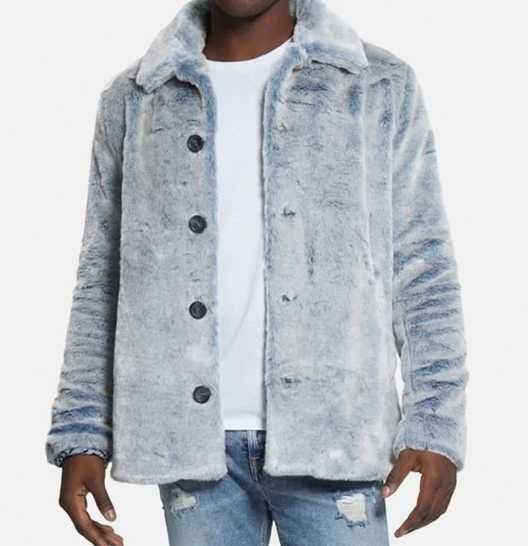 Geacă GUESS din blană artificială