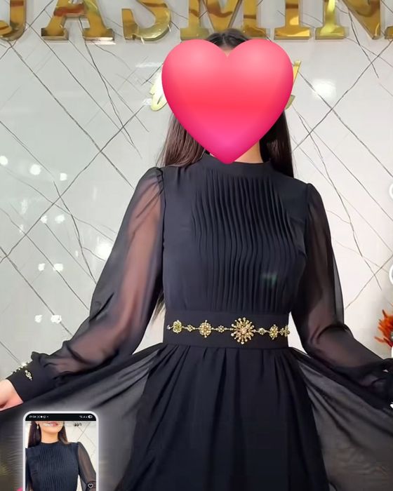 Женское шикарное чернле платье из итальянского шифона