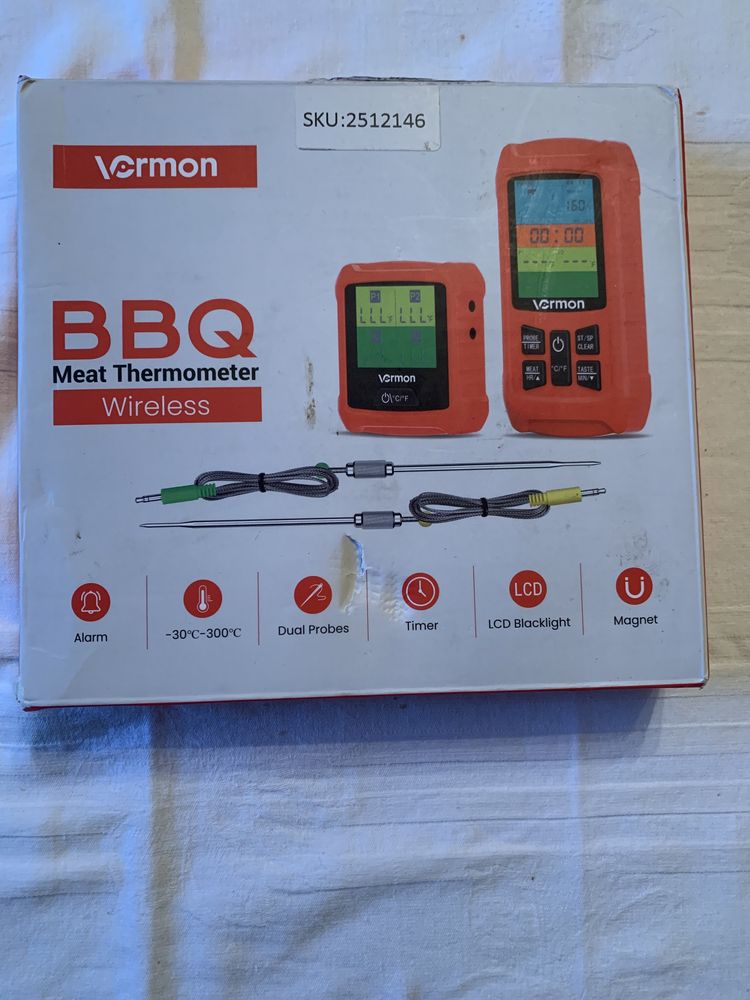 Termometru pentru gratar sau BBQ cu sonde