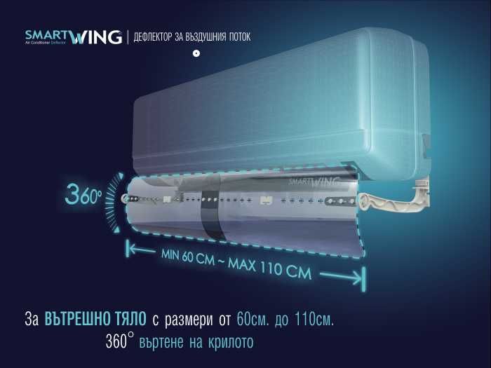 Дефлектор за климатик "Smart wing"