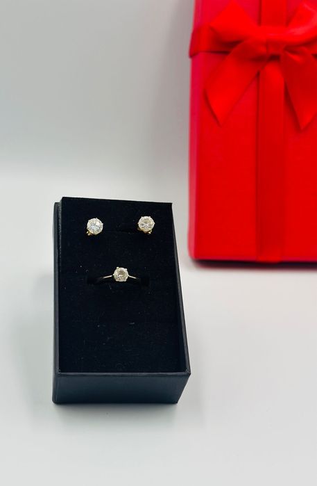 Set cercei + inel din aur 14k Amanet Dubai