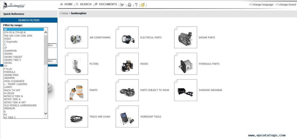 SAME Deutz-Fahr SDF 2017 - Catalog de piese si manuale de reparatii