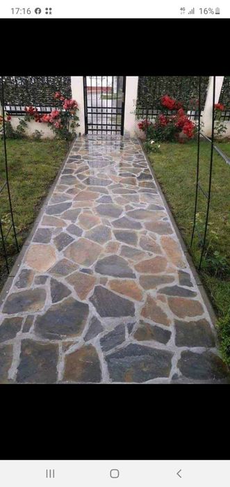 Piatra naturala de munte de Grecia 100%. Lucrez în toată Țara.