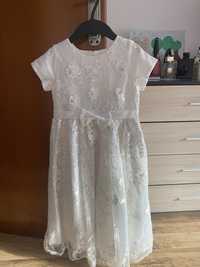 Бяла детска рокличка за сватба, кръщене
