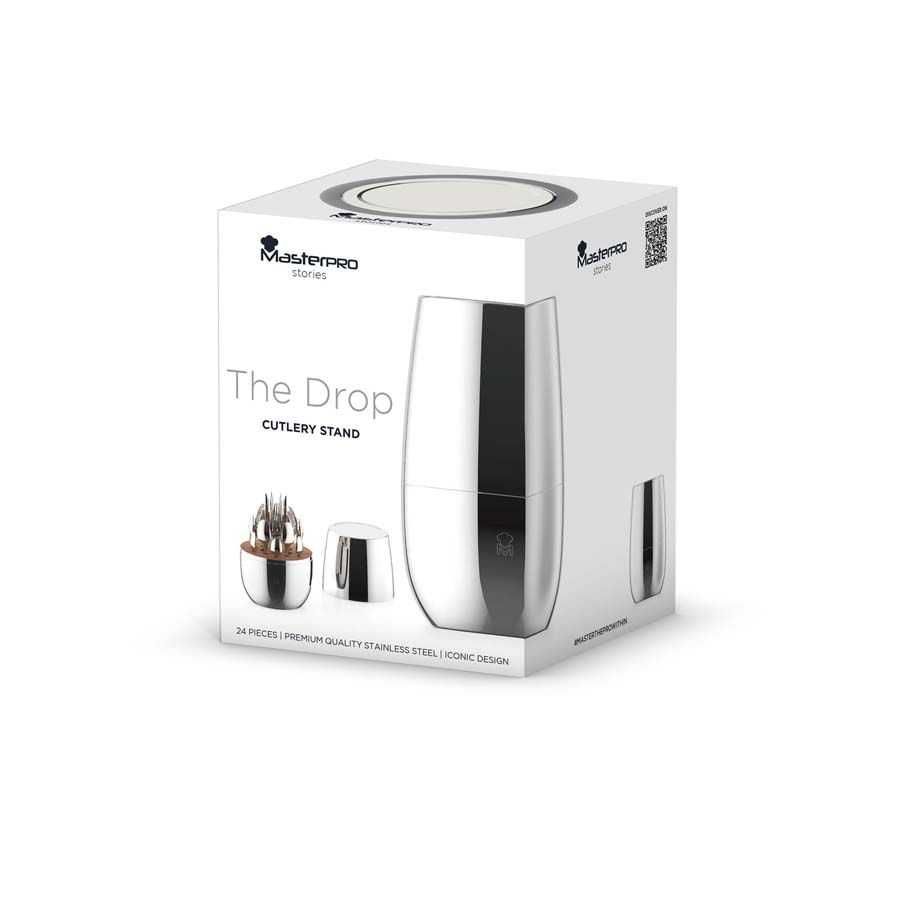 Комплект луксозни прибори за хранене Masterpro The Drop 24 части със с