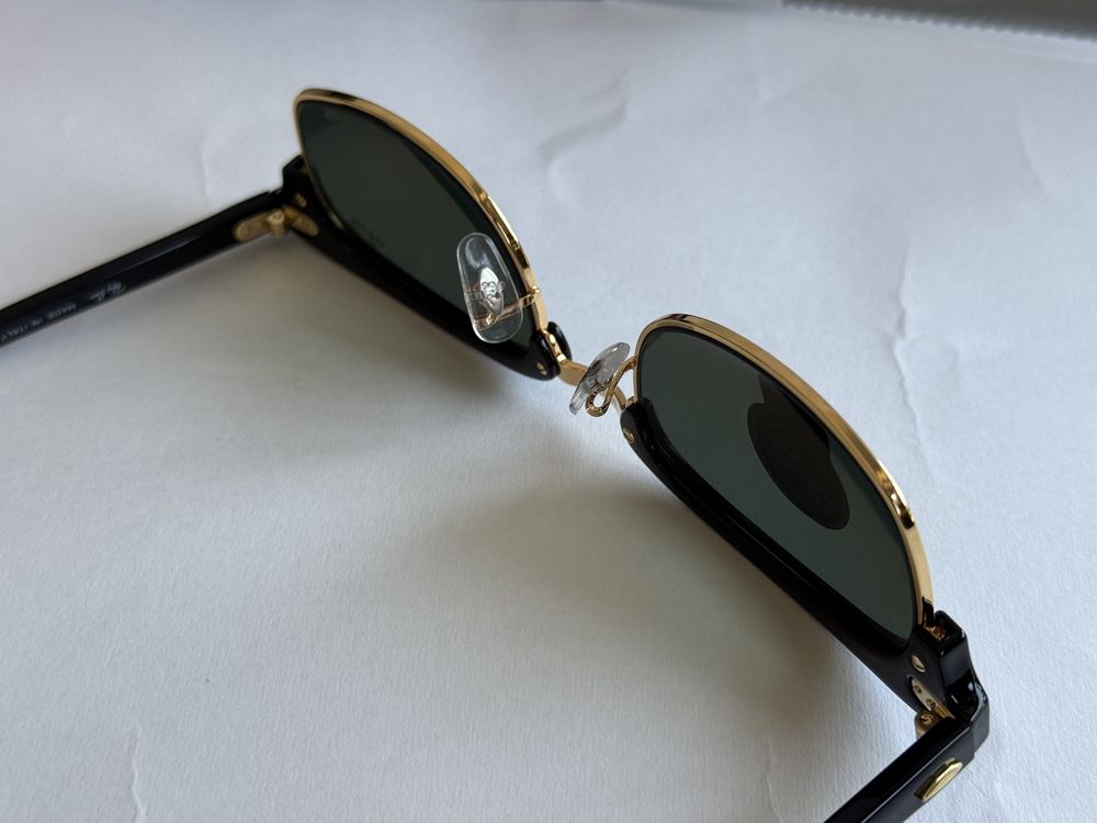 Ochelari de soare Ray Ban 3916 Clubmaster Square Noi