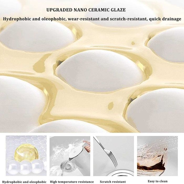 Луксозна бяла мултифункционална кухненска мивка с двоен водопад