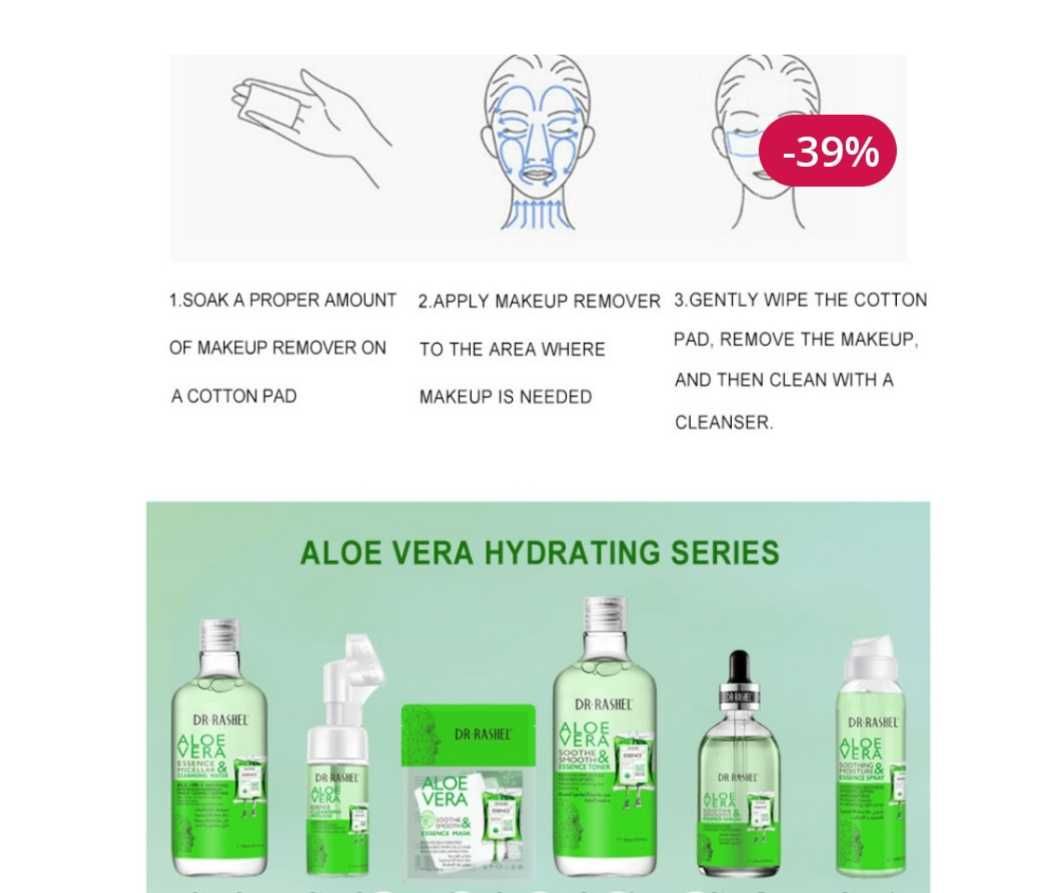 Apa micelara cu aloe vera