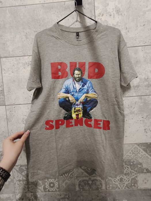 Tricou Bud Spencer original M nou gri