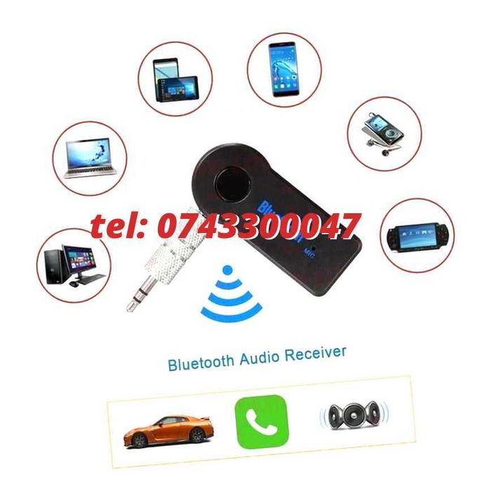 Receptor Bluetooth Audio Receiver Mini Adaptor Bt Jack 35mm Stereo H