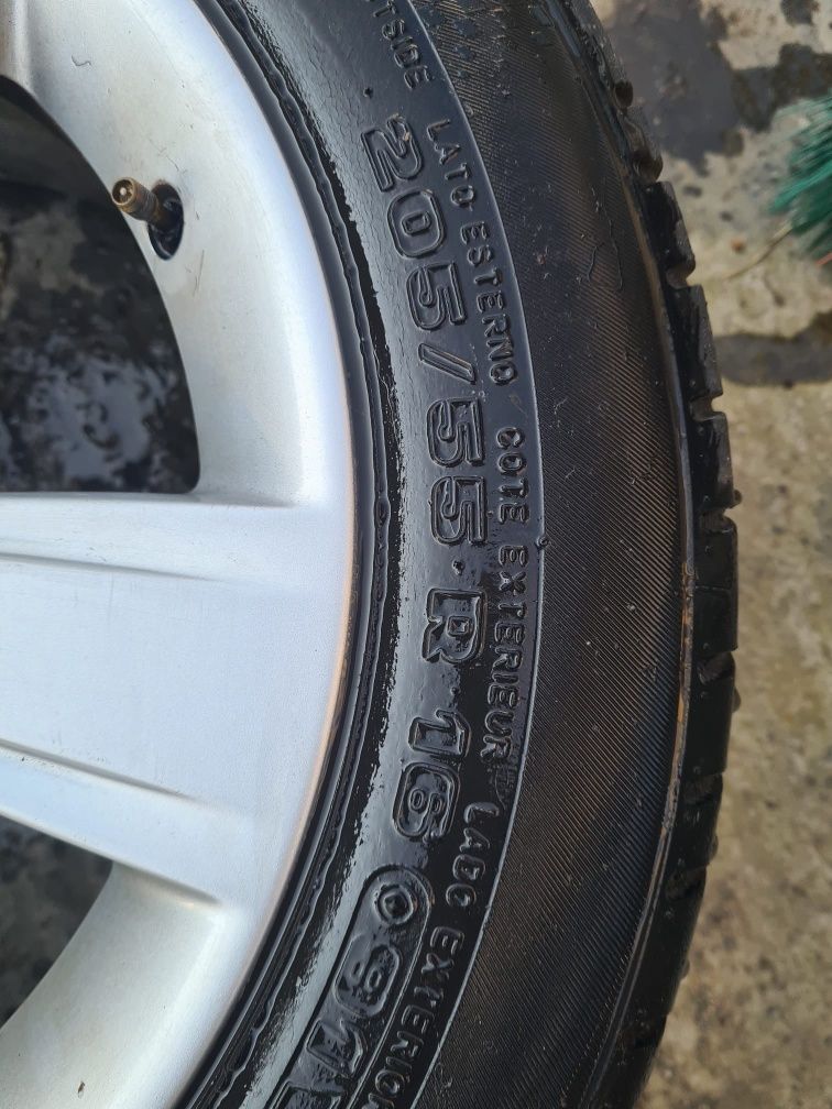 Jante aluminiu cu cauciucuri Bmw seria 3 E90,5×120,205/55/16
