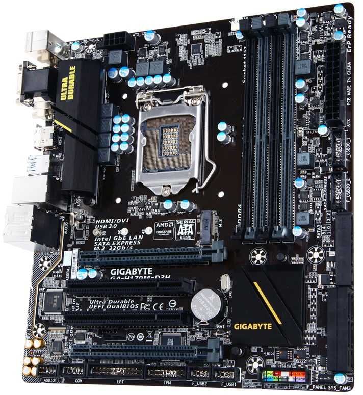 Дъно Дънна платка GIGABYTE GA-H170M-D3H 1151 DDR4 до 64GB