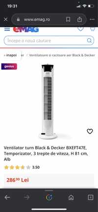 Ventilator turn Black & Decker,nou!!!