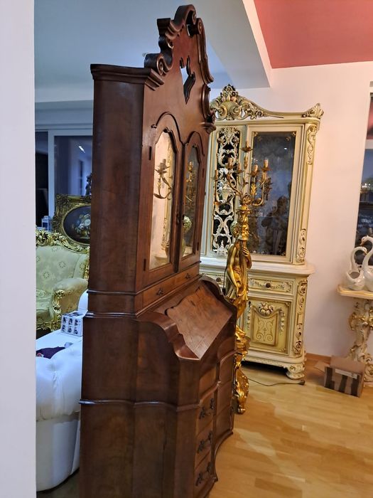 Vitrină/trumeau din lemn masiv