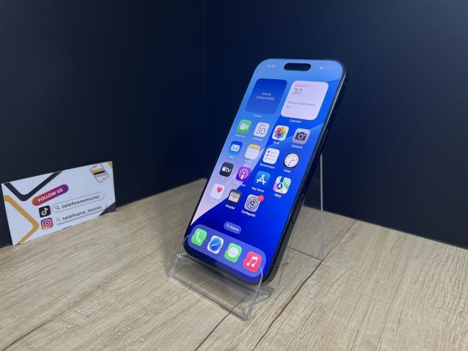 Iphone 16 Pro 128Gb Black Titanium 3 ani garanție, Telefoane Mureș