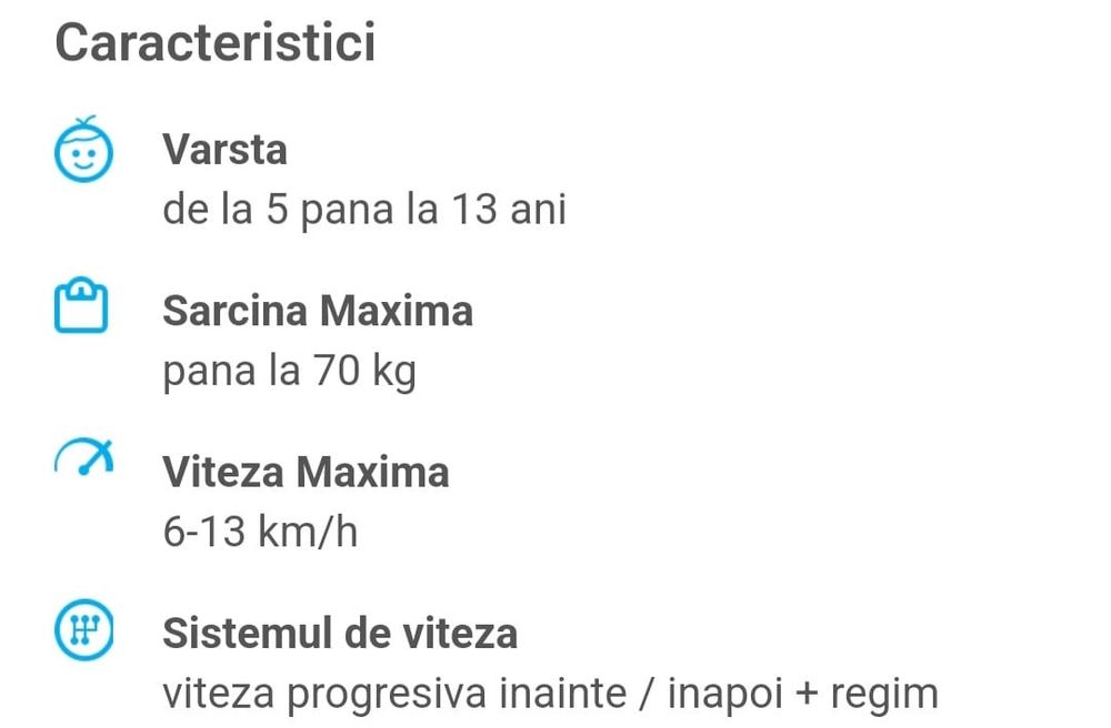 Kart electric baieti