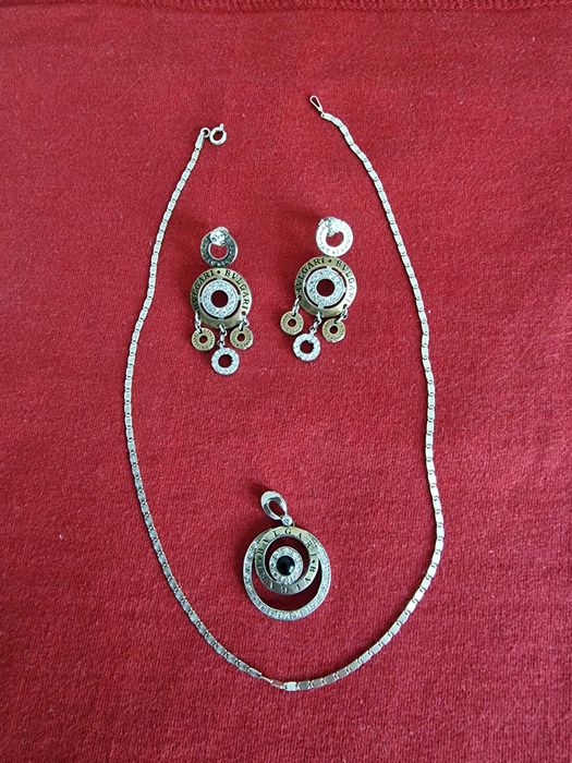 Комплект украшений Bvlgari. Серебро, позолота