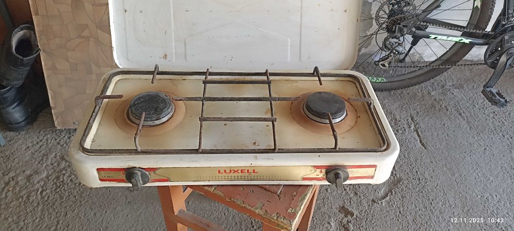 Газовая плитка, двухкомфорочная, переносная "luxell"