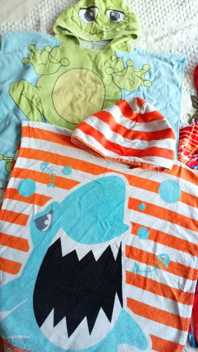 3бр. Детски хавлии тип пончо