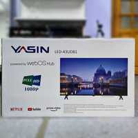 НОВЫЙ Тв Yasin 109 CM+Smart TV+Пульт Указка+Голос. Поиск+Гарантия ГОД!