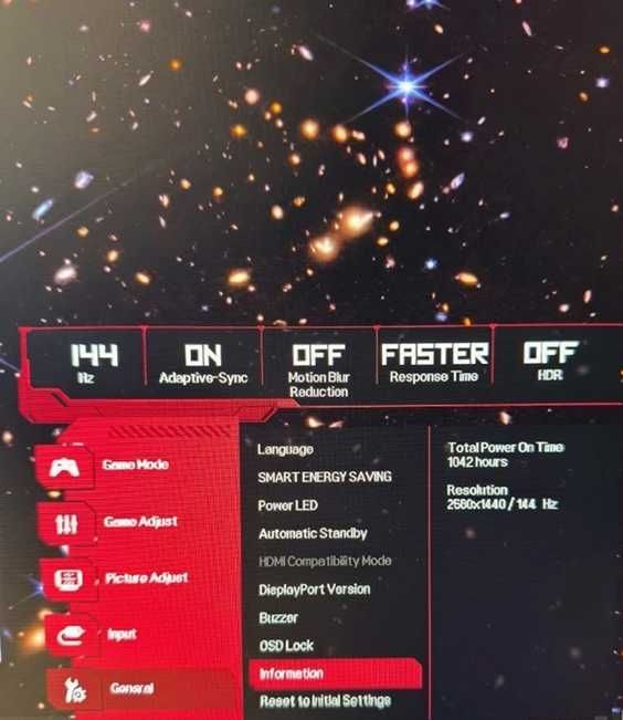 Gaming LG 27 inch 2K, QH 144Hz IPS (model 27GN850 - B