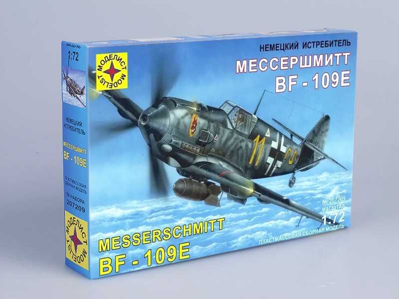 Сборная модель истребитель  MESSERSCHMITT Bf. 109E масштаб 1:72