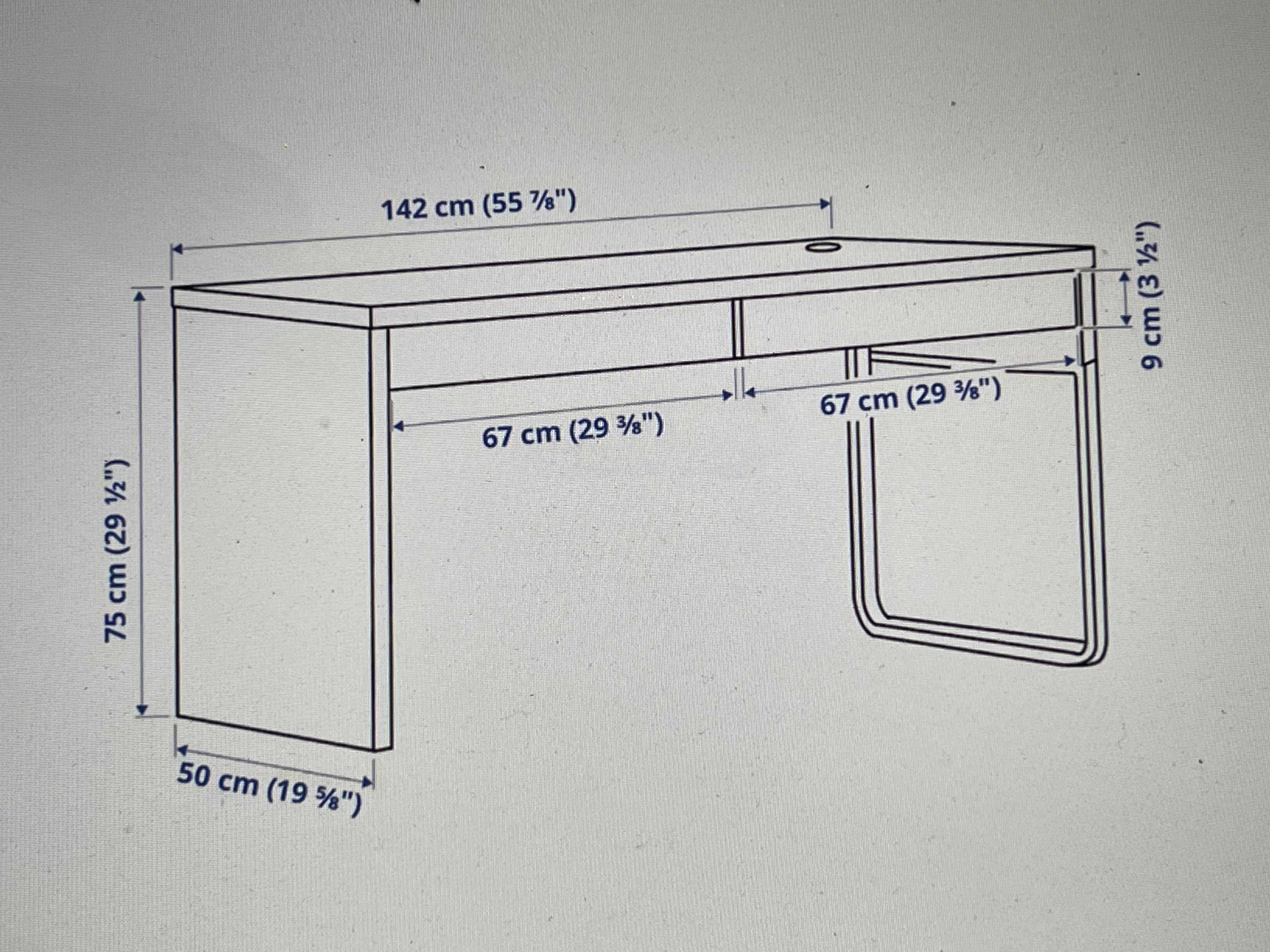 Birou Ikea MICKE si MALM mobilier birou