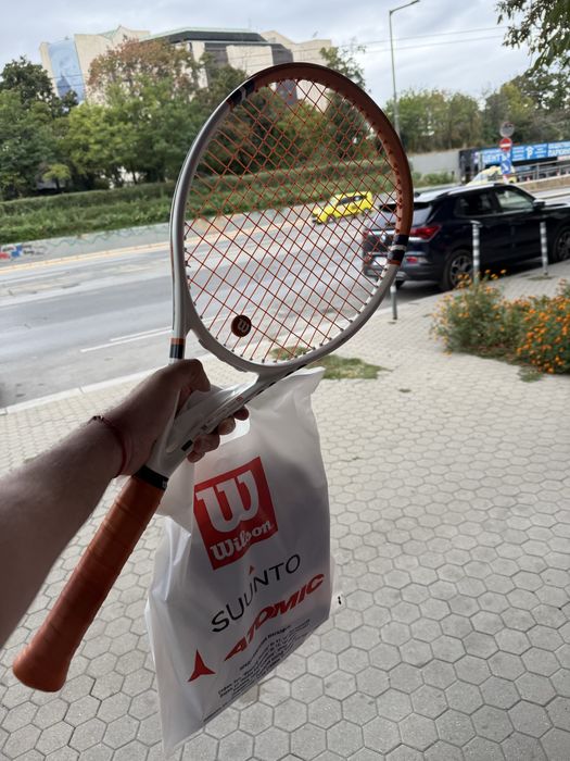 Тенис ракета Wilson Clash 100 Roland Garros Limited със сак