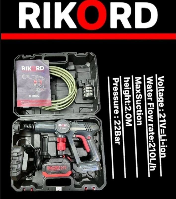 Качественная аккумуляторная мойка высокого давления RIKORD R10100