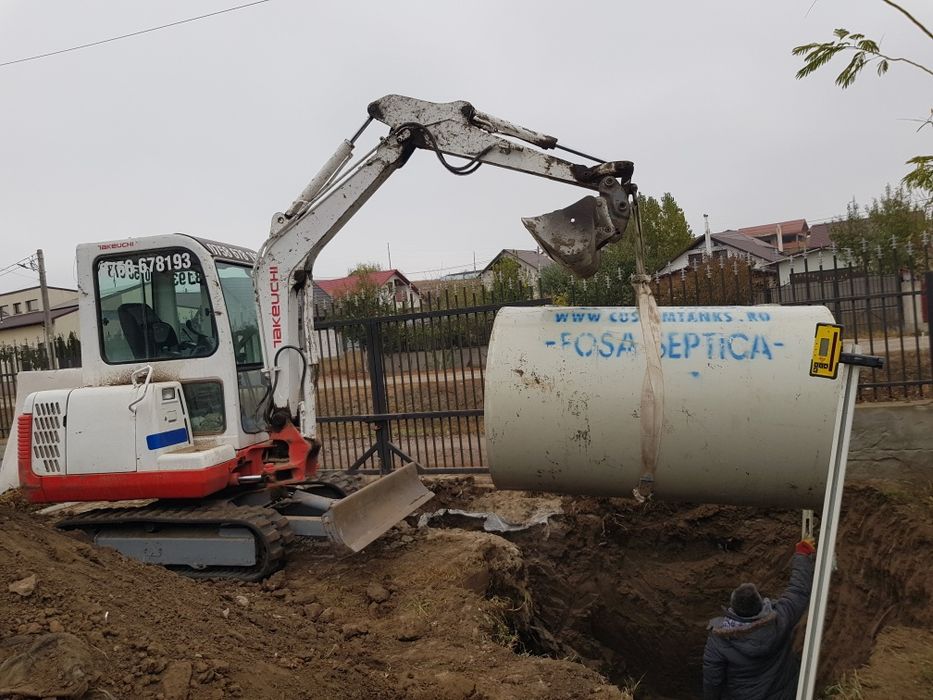 Montaj profesional fose septice ecologice cu drenaj