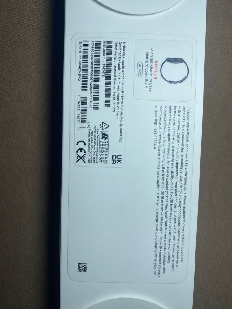 Applewatch seria 8 GPS, Cellular 45mm