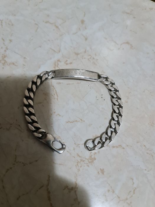 Bratara argint masiv 925,Sebastian placuta,22 cm,stare perfectă