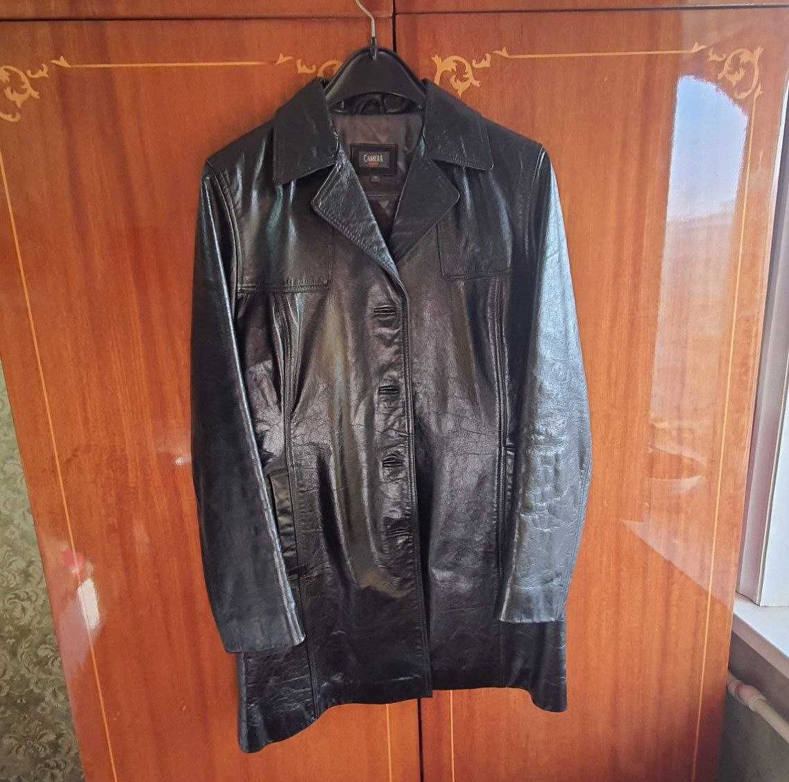 Кожаная куртка-пиджак
