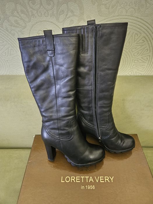 Сапоги итальянские зимние натуральная кожа 40 размер