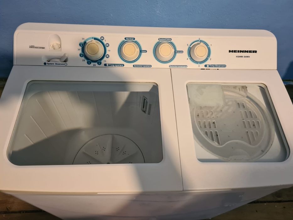 Masina de spalat semi automata,culoare alba incarcare verticala!