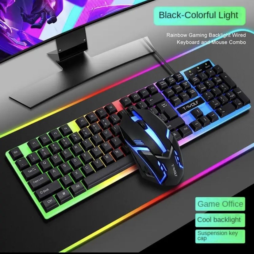 Клавиатура klaviatura T-WOLF Thunder Wolf TF230 комплект!