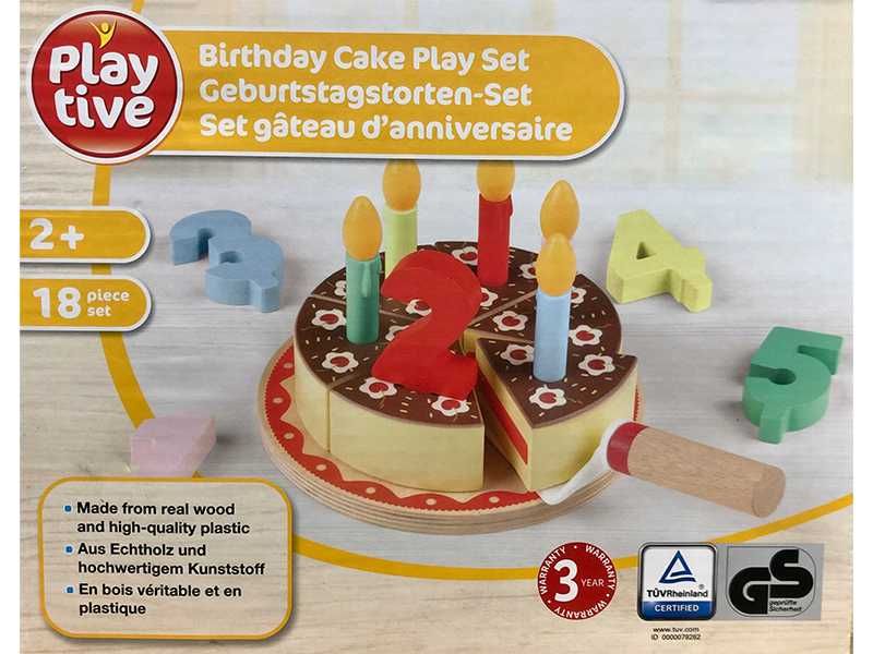 НОВИ! Дървена играчка "Торта за рожден ден"