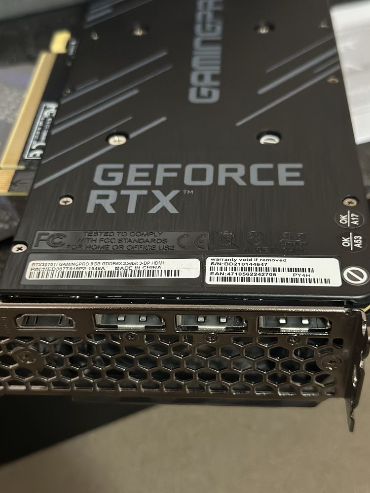 RTX 3070Ti Palit GamingPro