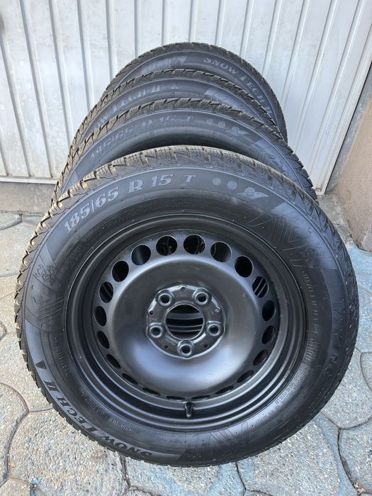 Jante otel 5x112mm, anvelope iarna 185/65 R15, Mercedes clasa A sau B!