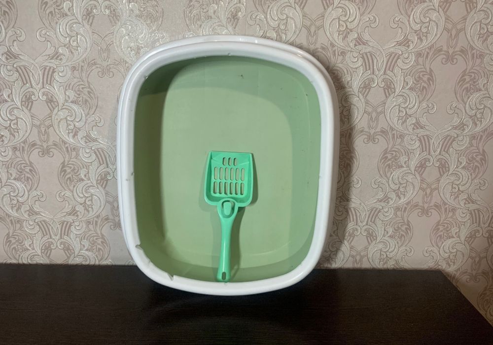 Лоток средний для кошки кота и лопатка