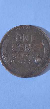 3 monede one cent USA 1942(foarte rara) 1979 1997