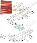 Set patine brat telescopic buldoexcavator New Holland , Fiat Hitachi