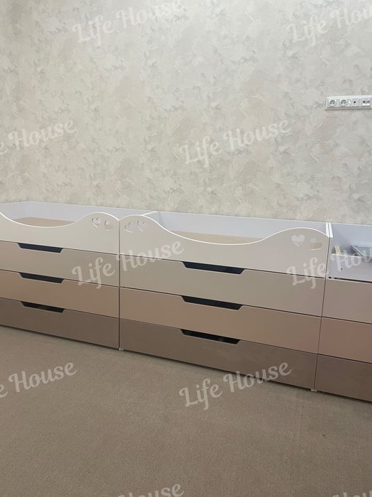 Кровати в детский сад выкатные этажные